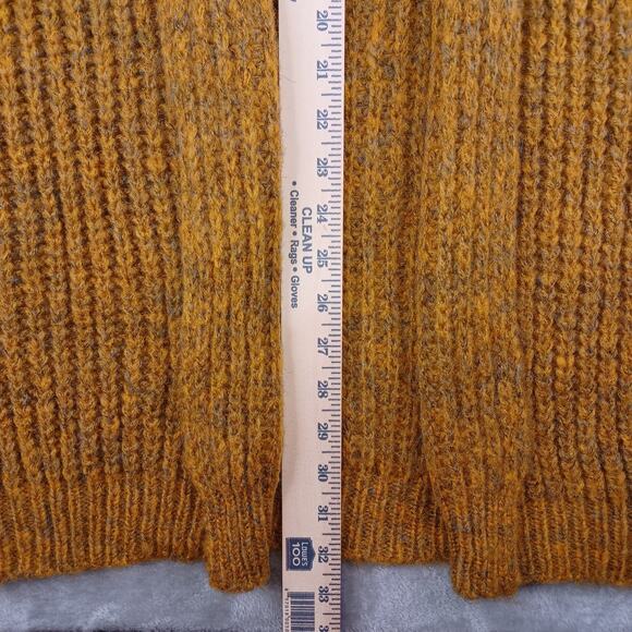 Anthropologie Stevie Boho Fringe Cardigan Sweater Mustard Chunky Oversized OS - Picture 12 of 12